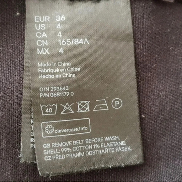 Divided H&M black denim dress size 4 - Picture 6 of 10